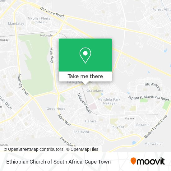 Ethiopian Church of South Africa map