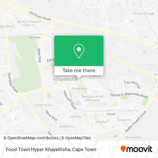 Food Town Hyper Khayelitsha map