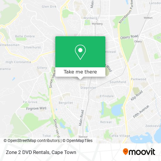 Zone 2 DVD Rentals map