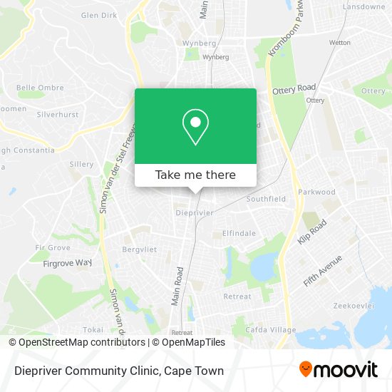 Diepriver Community Clinic map