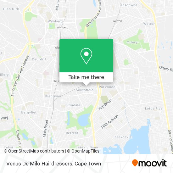 Venus De Milo Hairdressers map