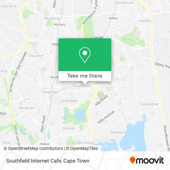 Southfield Internet Cafe map