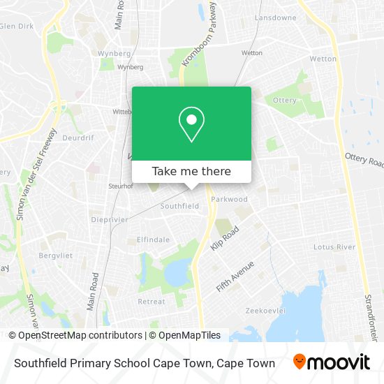 Southfield Primary School Cape Town map