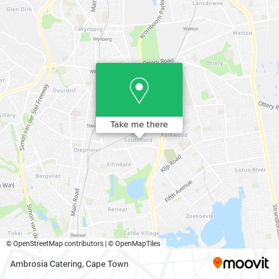 Ambrosia Catering map