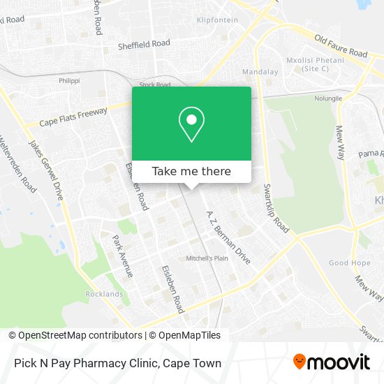 Pick N Pay Pharmacy Clinic map