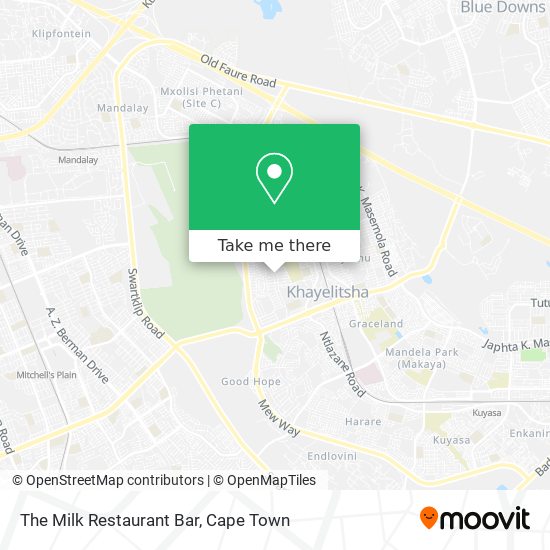 The Milk Restaurant Bar map