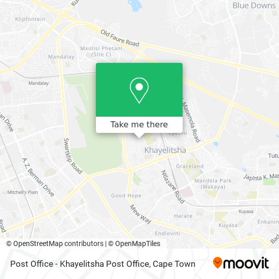Post Office - Khayelitsha Post Office map