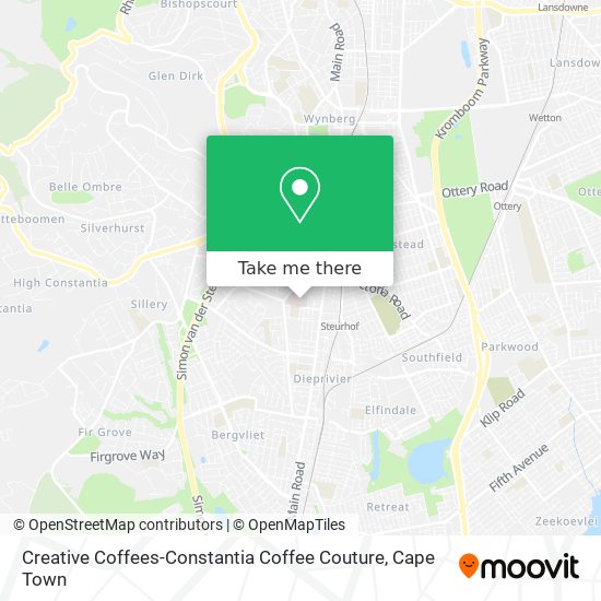 Creative Coffees-Constantia Coffee Couture map