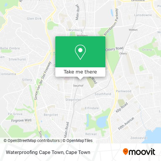 Waterproofing Cape Town map