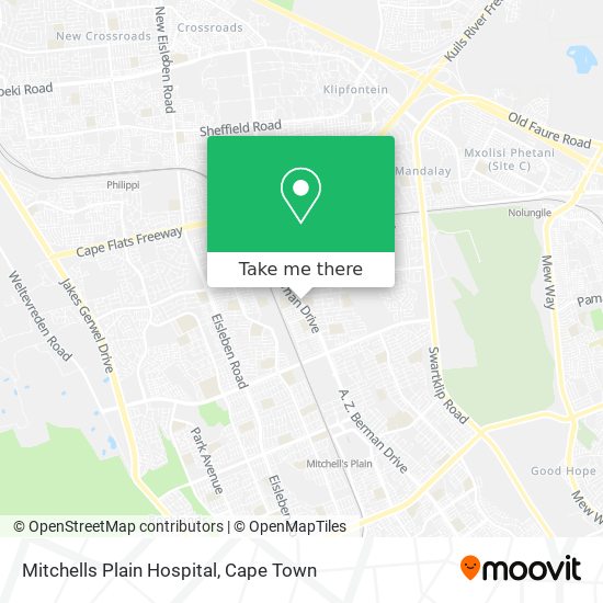 Mitchells Plain Hospital map