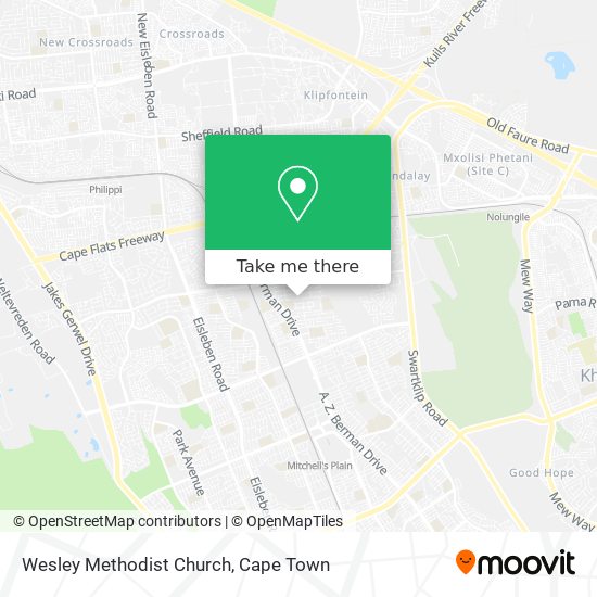 Wesley Methodist Church map