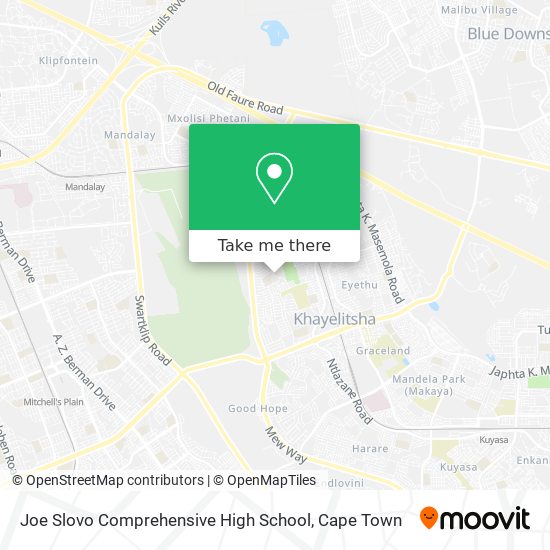 Joe Slovo Comprehensive High School map