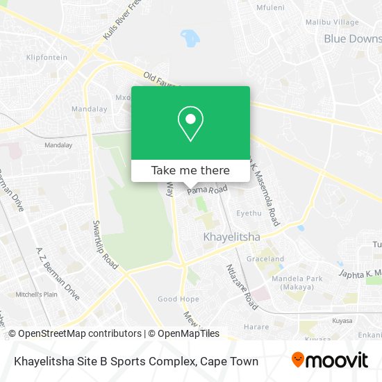 Khayelitsha Site B Sports Complex map