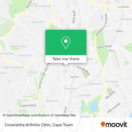 Constantia Arthritis Clinic map