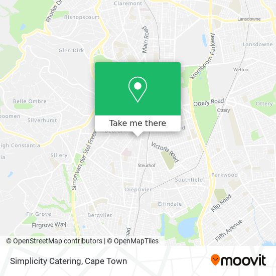 Simplicity Catering map