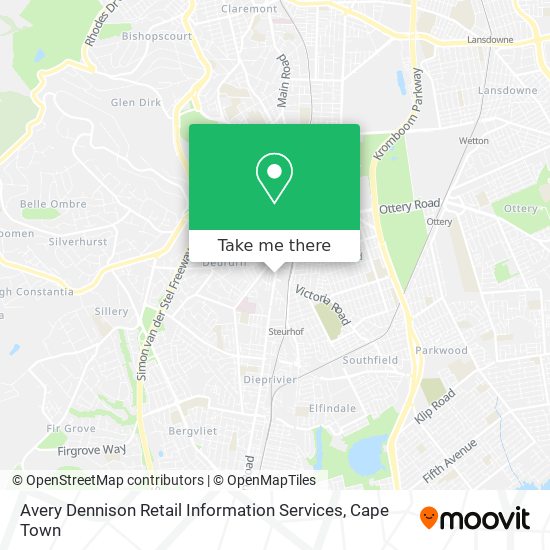 Avery Dennison Retail Information Services map