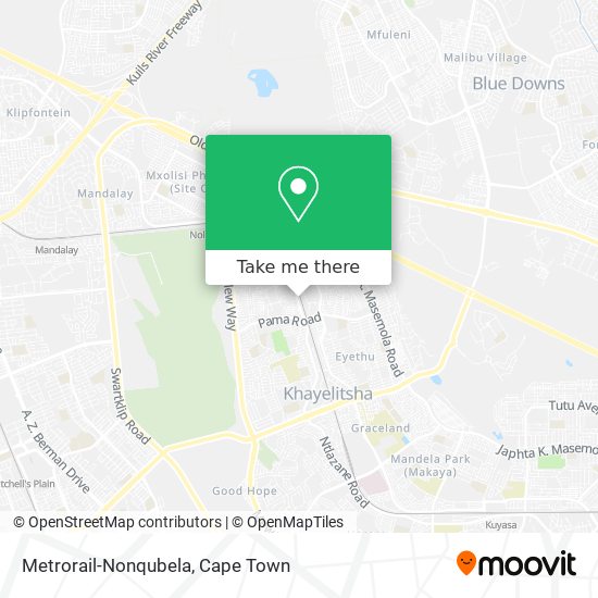 Metrorail-Nonqubela map