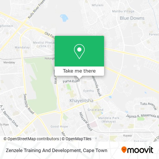 Zenzele Training And Development map