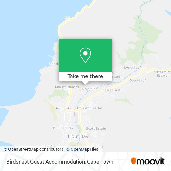 Birdsnest Guest Accommodation map