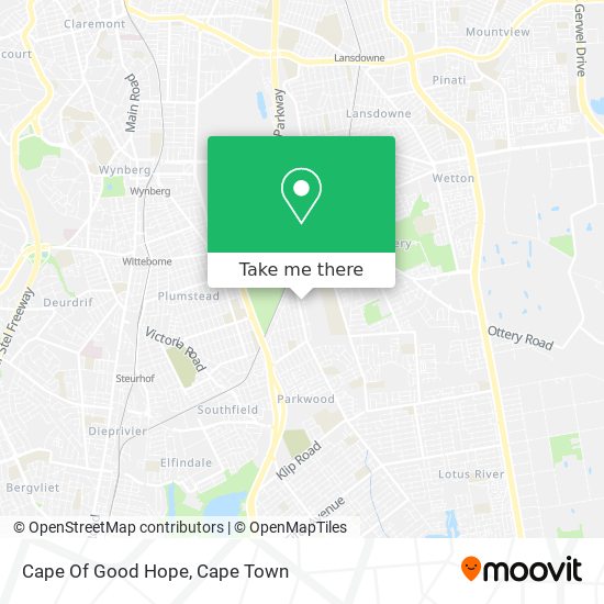 Cape Of Good Hope map