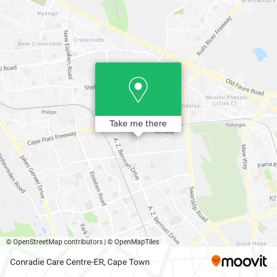 Conradie Care Centre-ER map