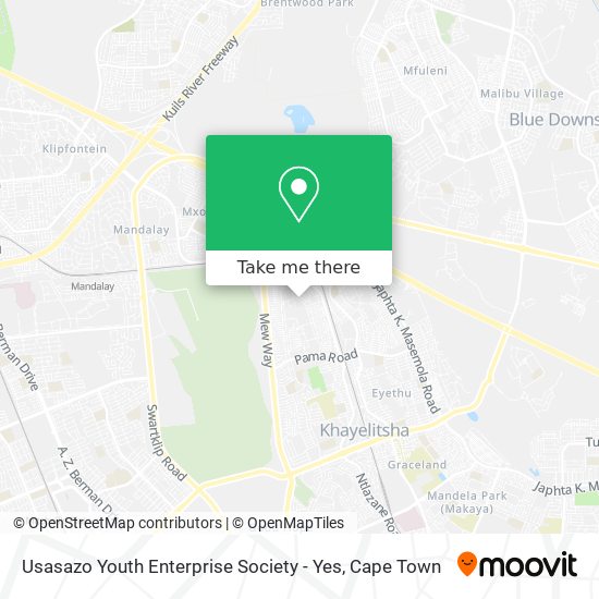 Usasazo Youth Enterprise Society - Yes map