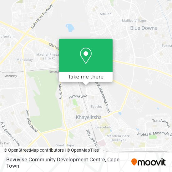 Bavuyise Community Development Centre map