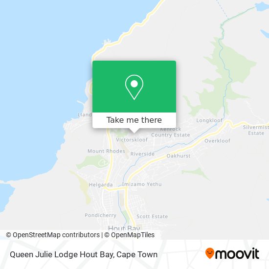 Queen Julie Lodge Hout Bay map