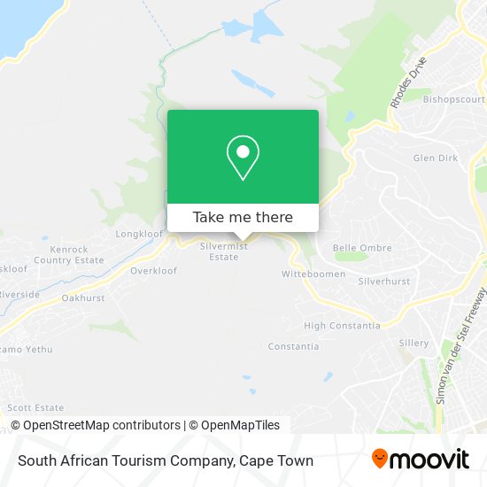 South African Tourism Company map