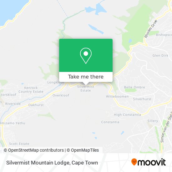 Silvermist Mountain Lodge map