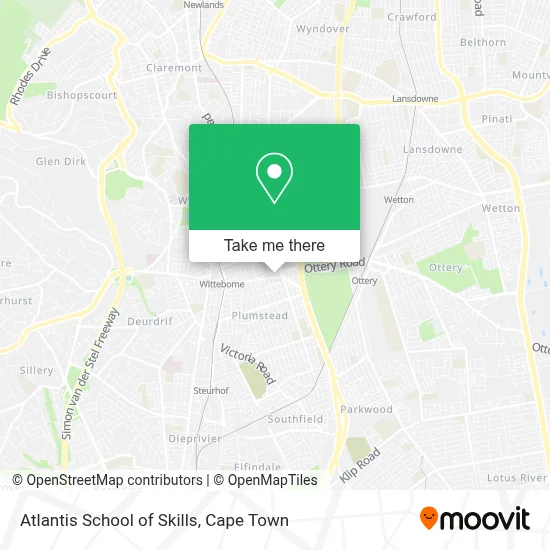 Atlantis School of Skills map