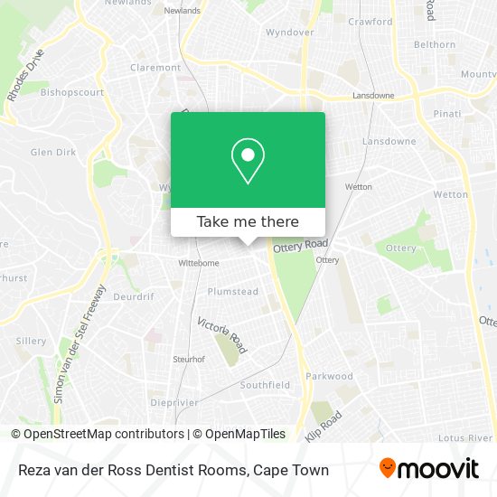 Reza van der Ross Dentist Rooms map
