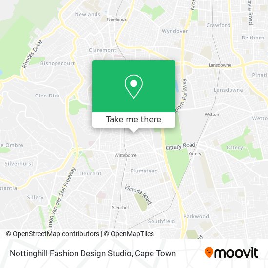 Nottinghill Fashion Design Studio map