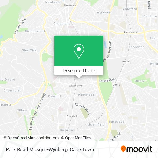 Park Road Mosque-Wynberg map