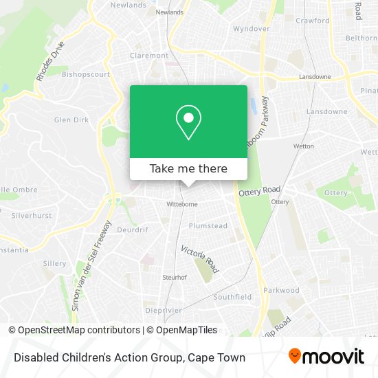 Disabled Children's Action Group map