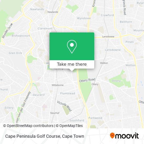 Cape Peninsula Golf Course map
