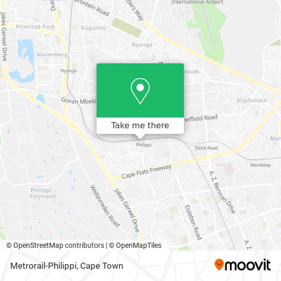 Metrorail-Philippi map