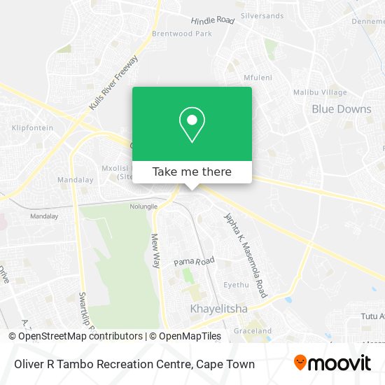 Oliver R Tambo Recreation Centre map