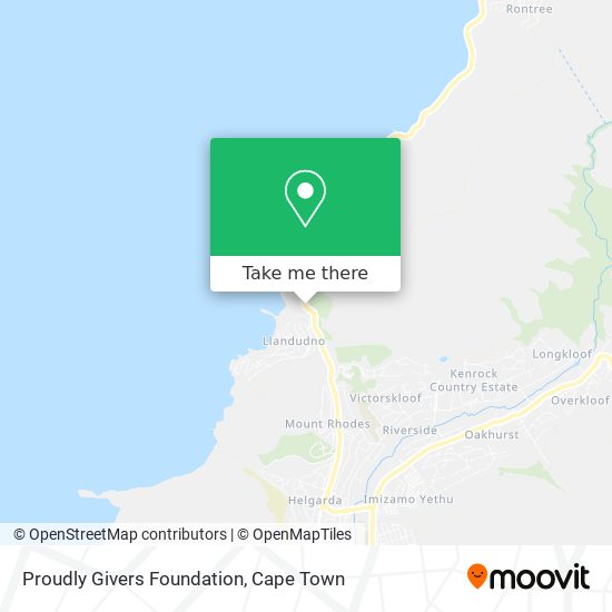 Proudly Givers Foundation map