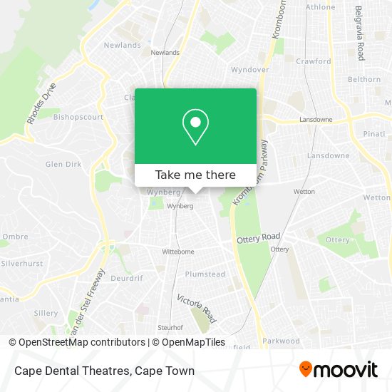 Cape Dental Theatres map