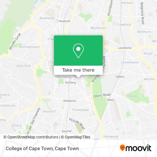 College of Cape Town map