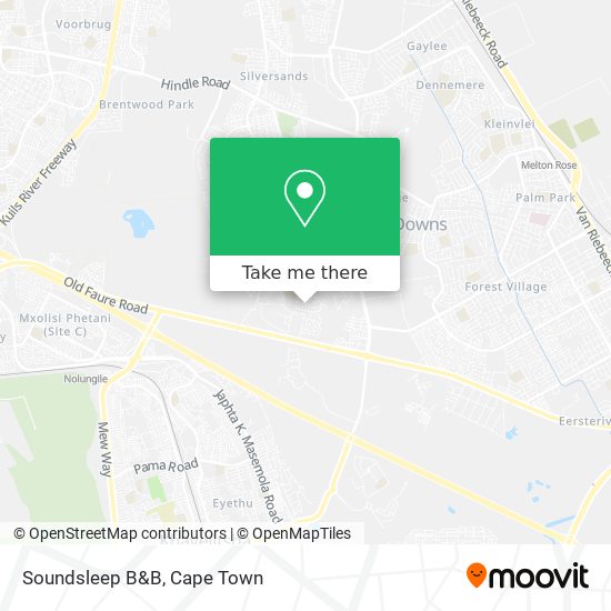Soundsleep B&B map