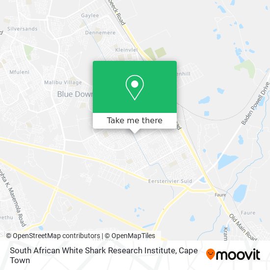 South African White Shark Research Institute map