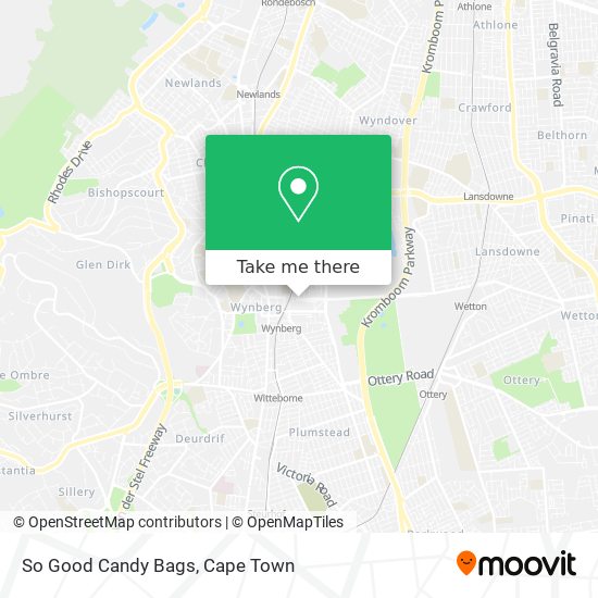 So Good Candy Bags map
