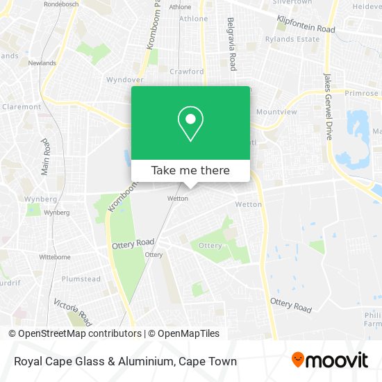 Royal Cape Glass & Aluminium map