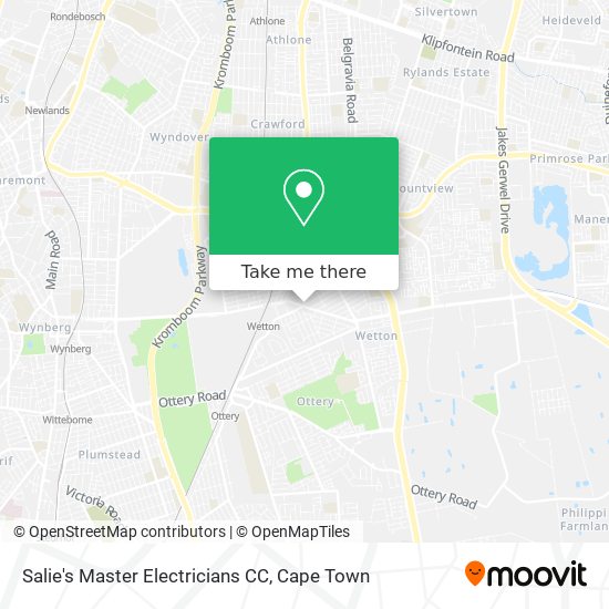 Salie's Master Electricians CC map