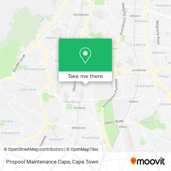 Propool Maintenance Cape map