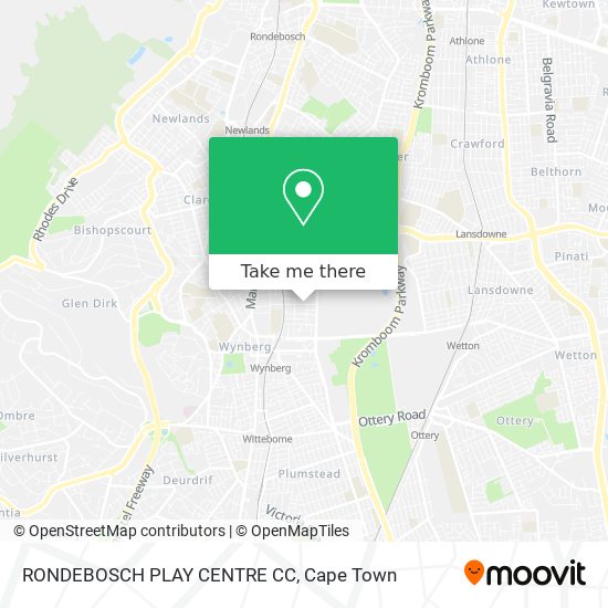 RONDEBOSCH PLAY CENTRE CC map