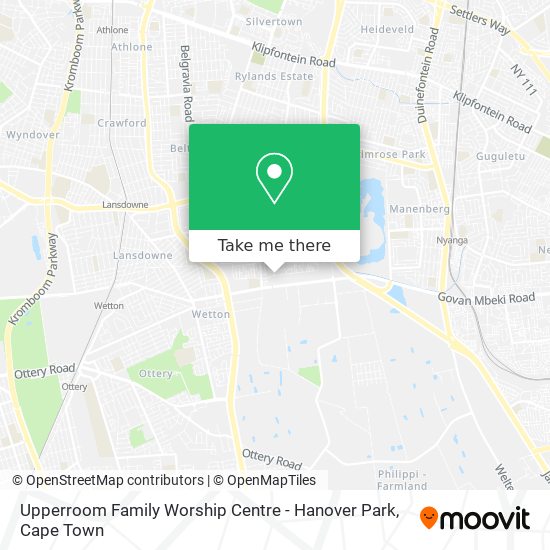 Upperroom Family Worship Centre - Hanover Park map