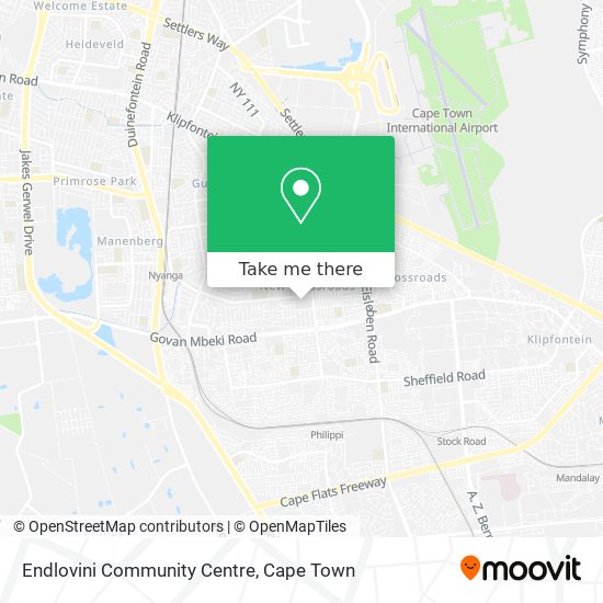 Endlovini Community Centre map